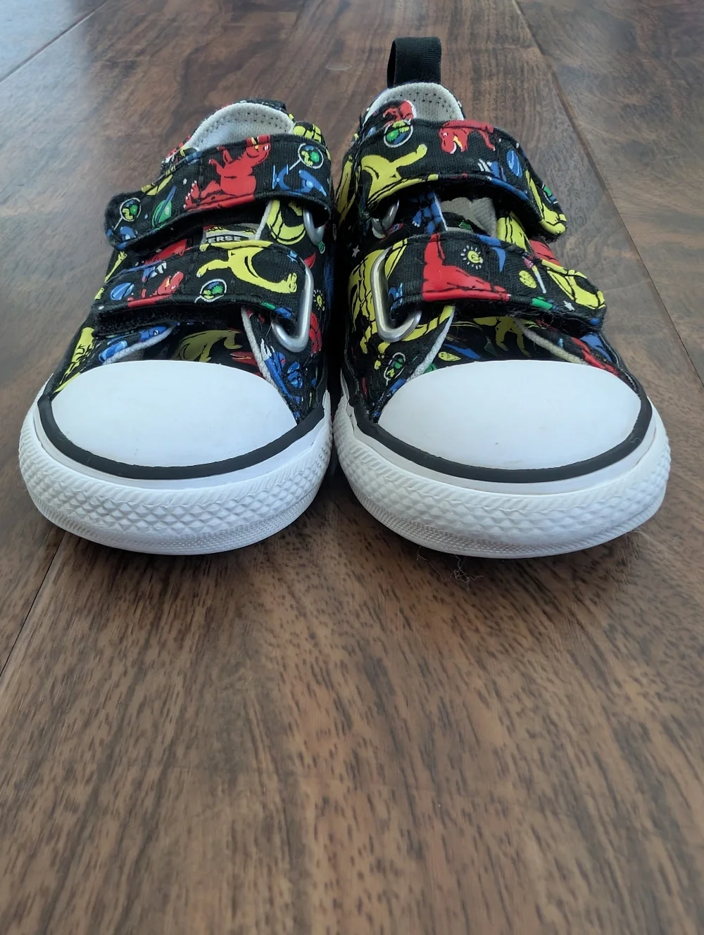 Converse 6c Dinosaur Kids' Classic Velcro Sneakers - Toddler Black Multi